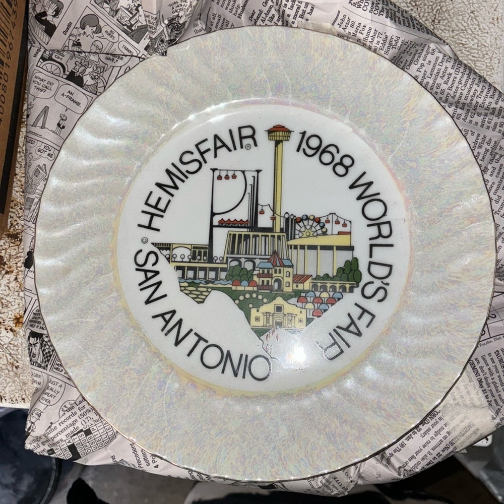 Collectible San Antonio plate